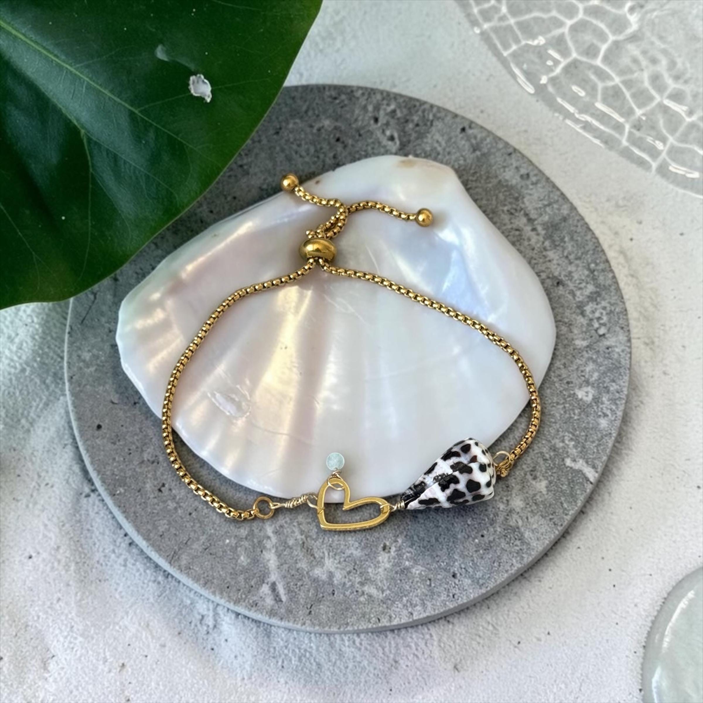 Pacific Heart Bolo Bracelet