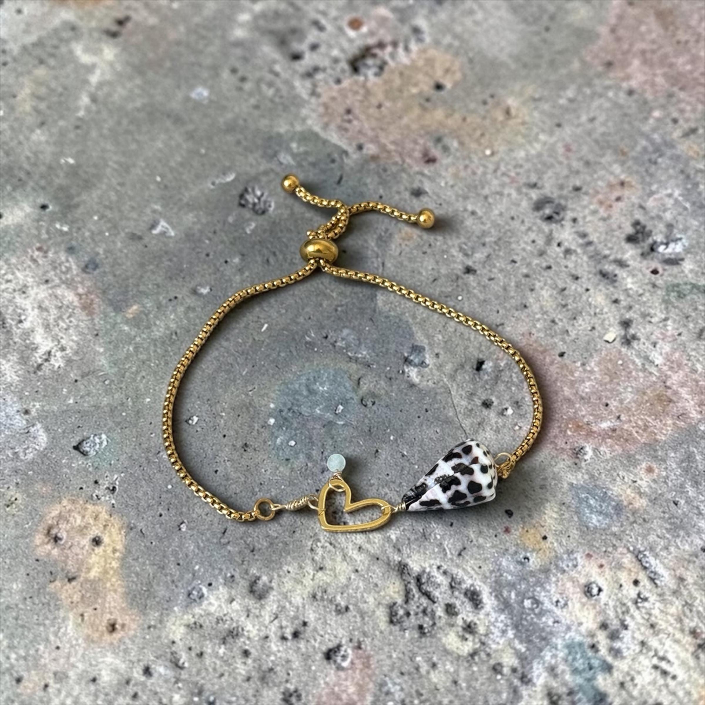 Pacific Heart Bolo Bracelet