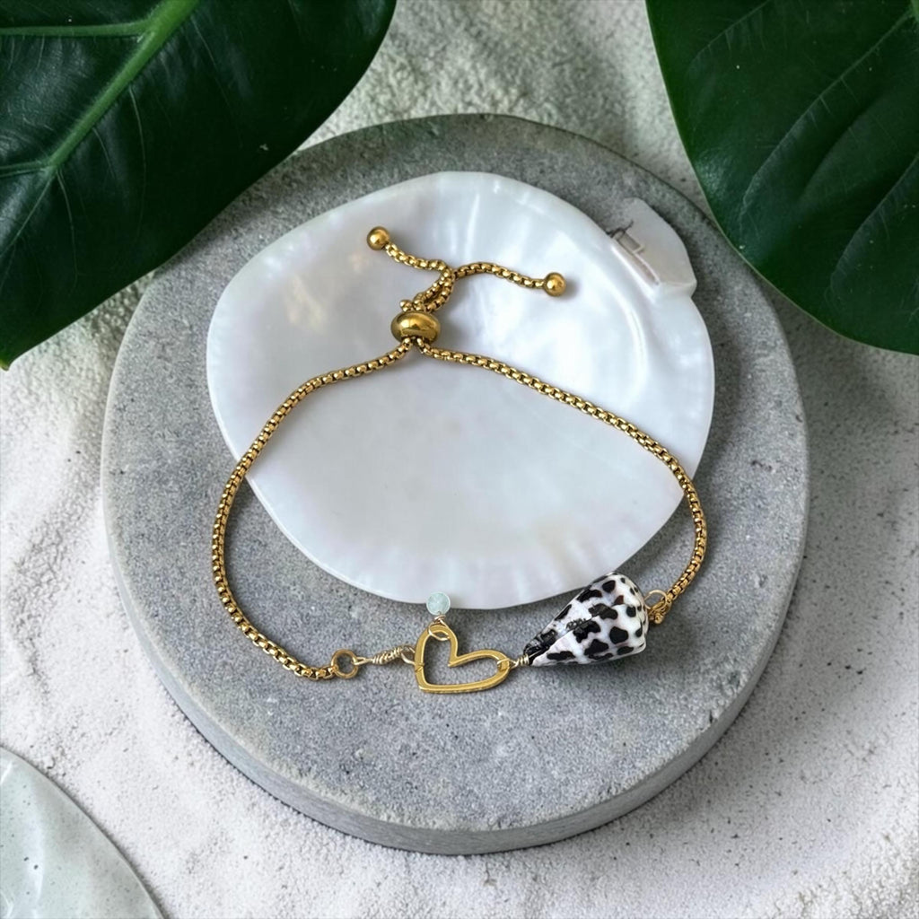 Pacific Heart Bolo Bracelet