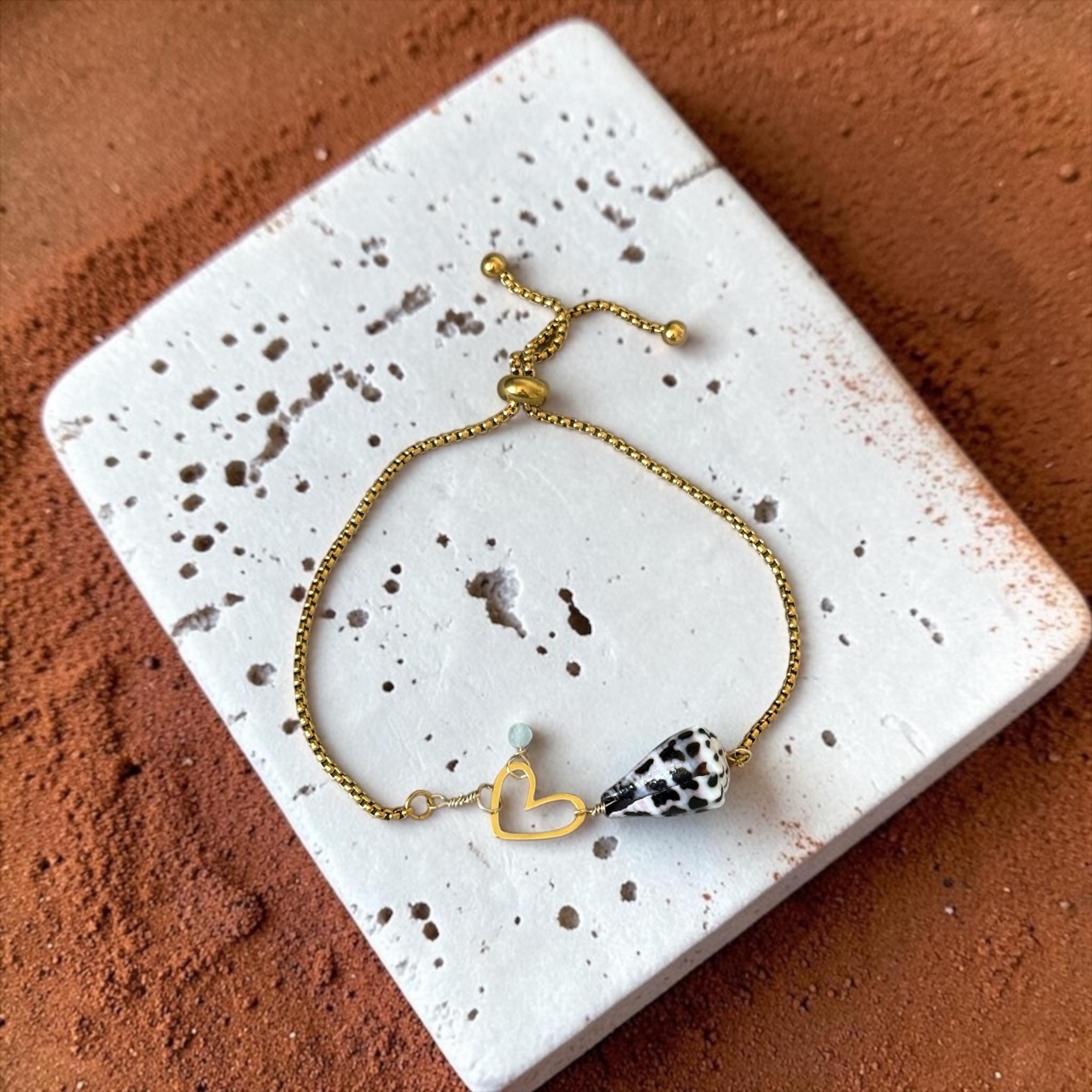 Pacific Heart Bolo Bracelet