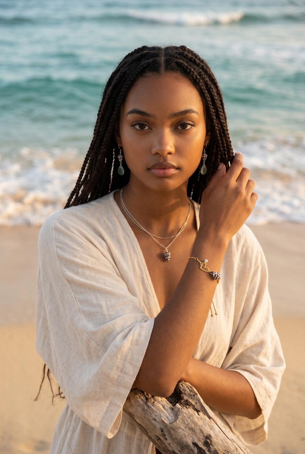 Pacific Heart Bolo Bracelet