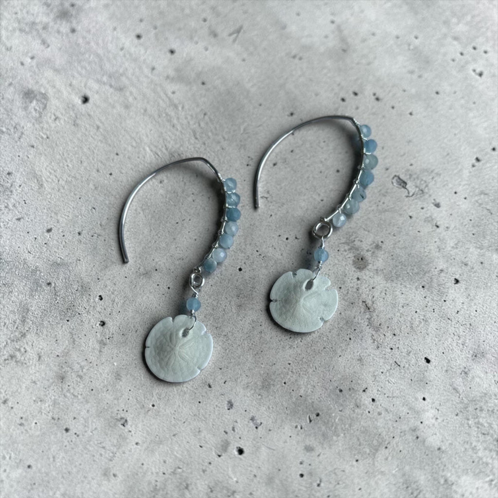 Tidebound Sand Dollar Earrings
