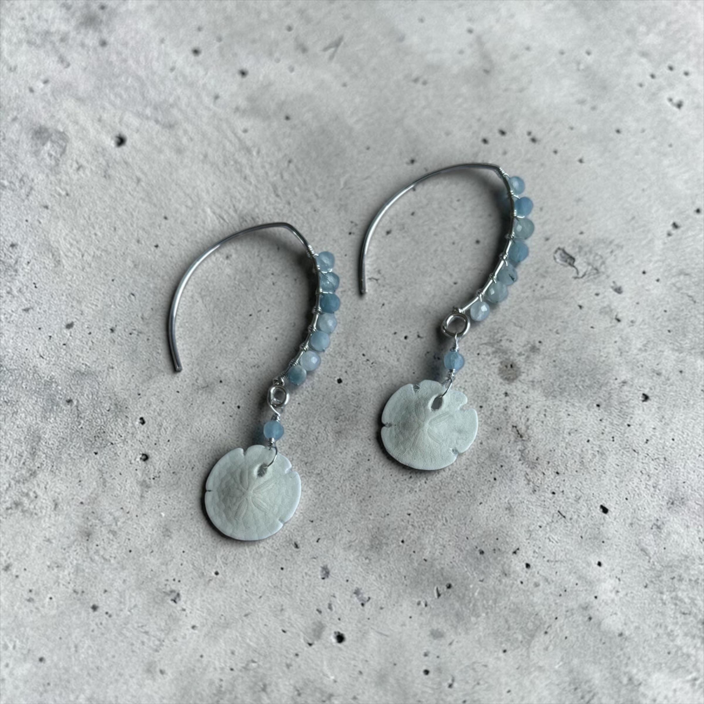 Tidebound Sand Dollar Earrings