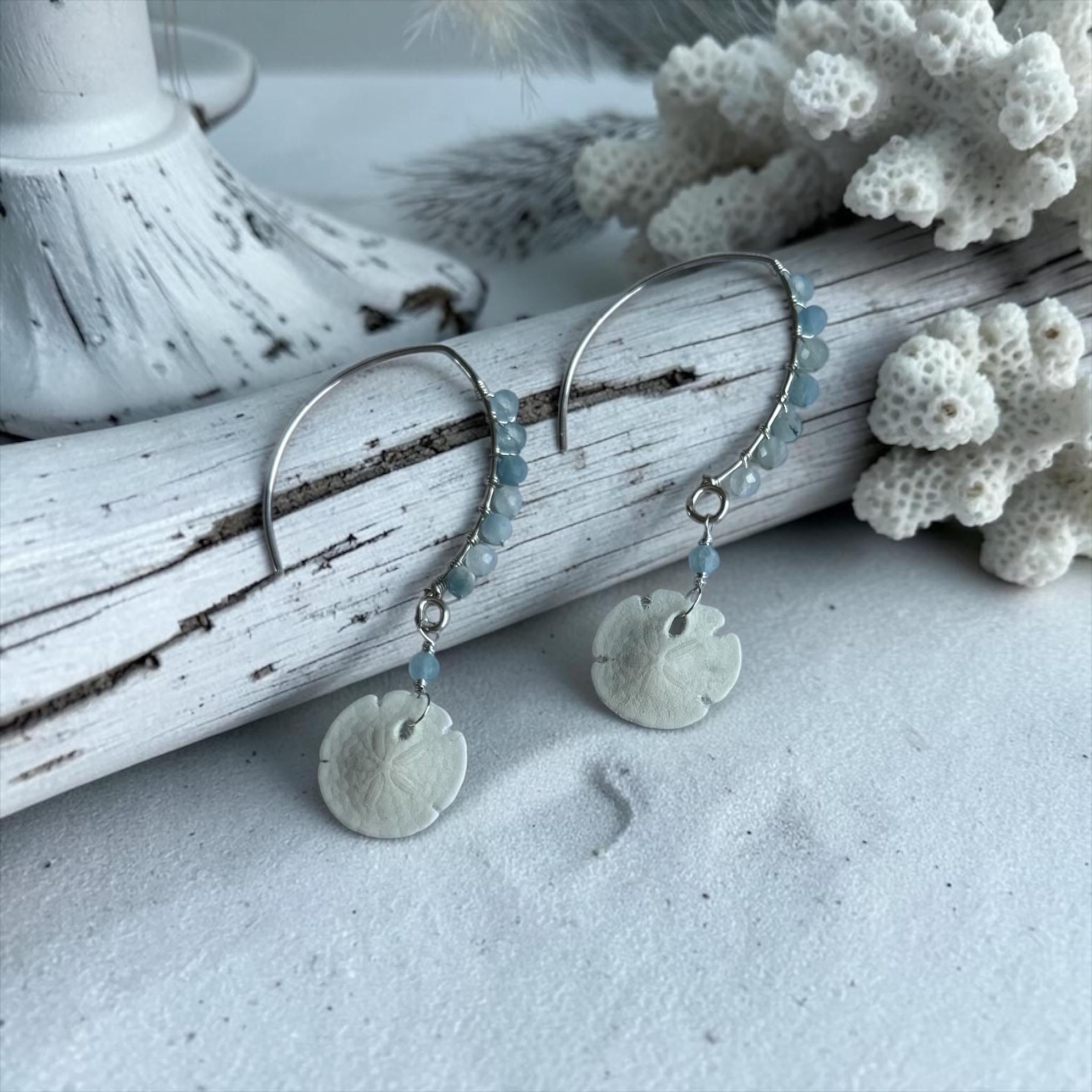 Tidebound Sand Dollar Earrings