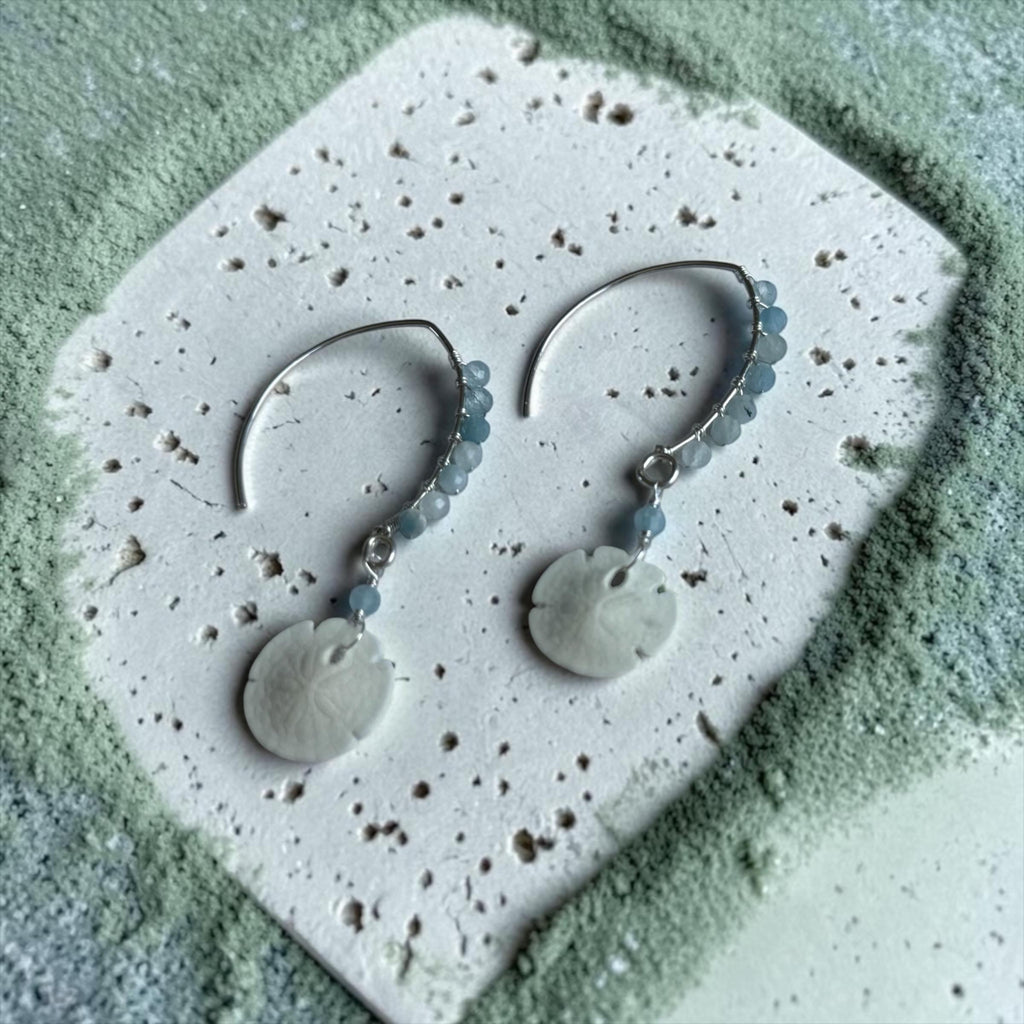 Tidebound Sand Dollar Earrings