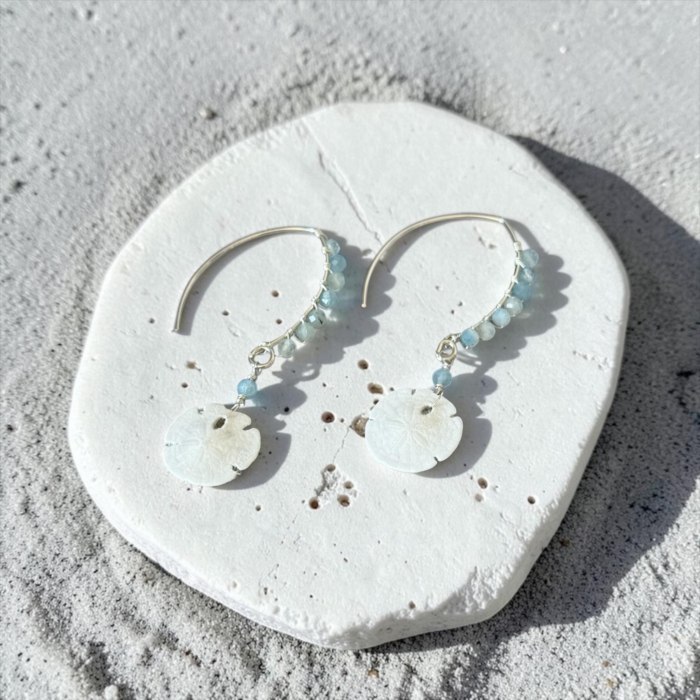 Tidebound Sand Dollar Earrings