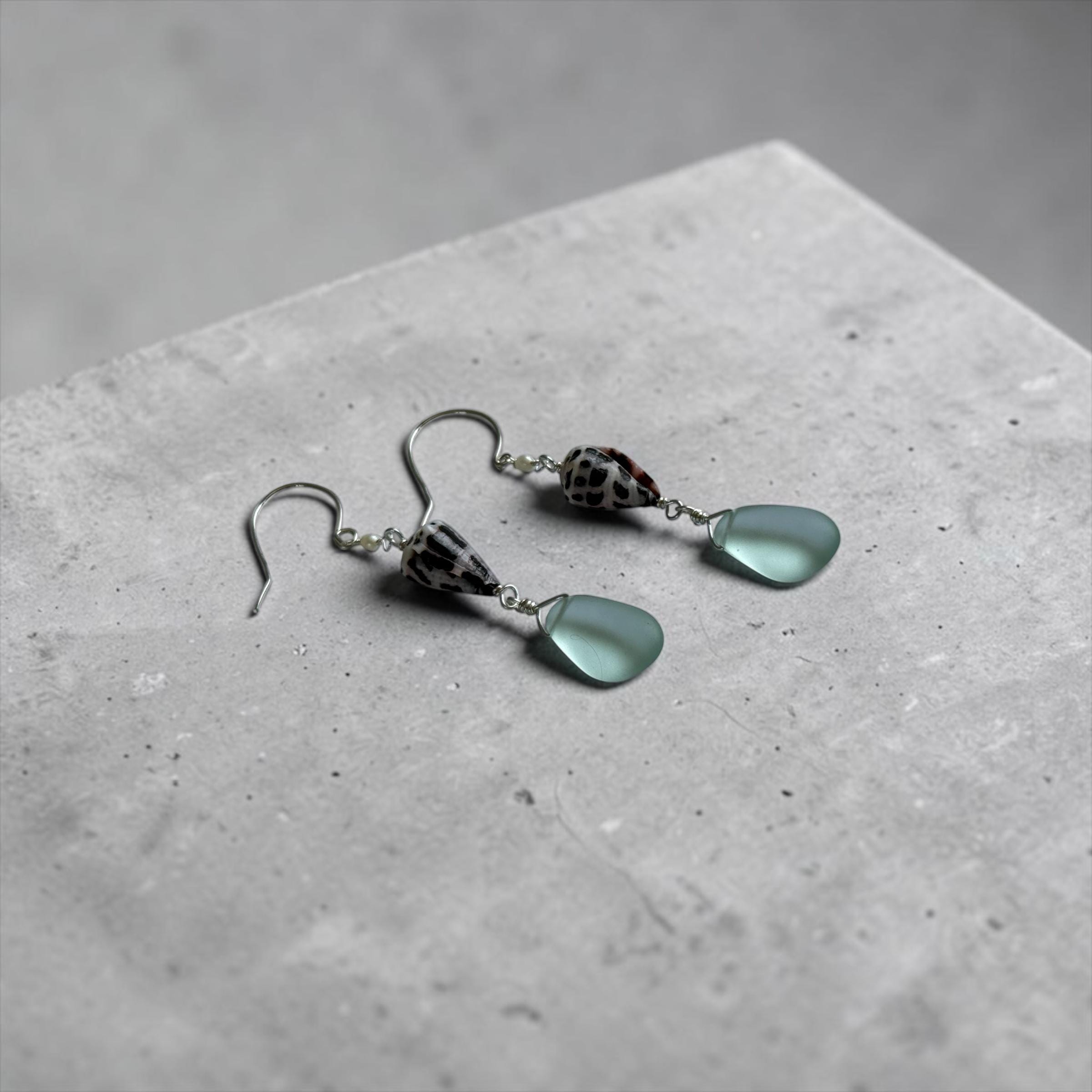 Ocean Muse Sea Glass Earrings