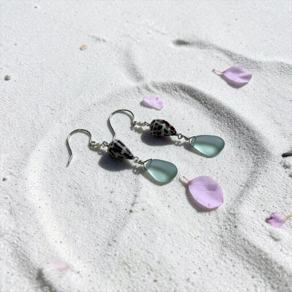 Ocean Muse Sea Glass Earrings
