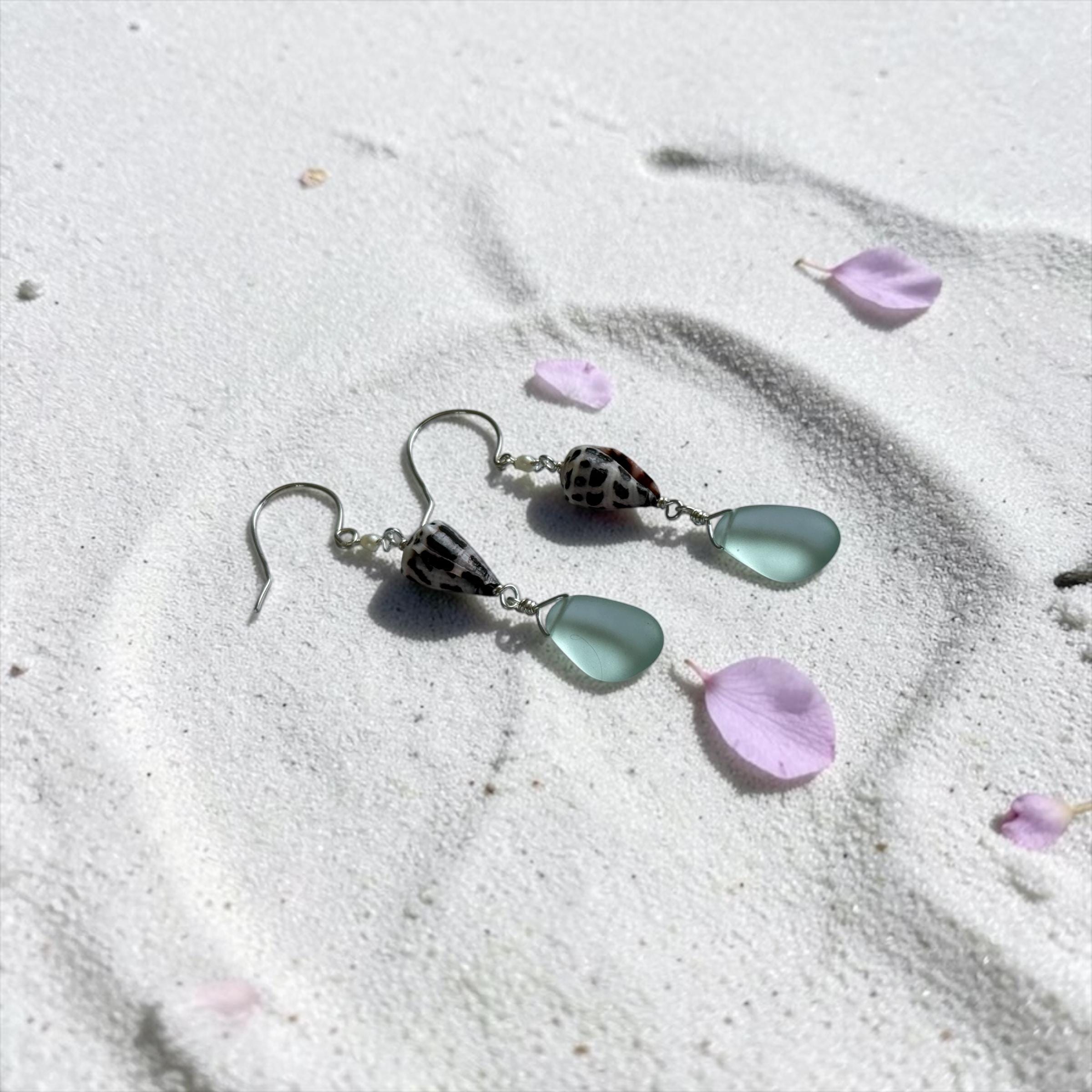 Ocean Muse Sea Glass Earrings