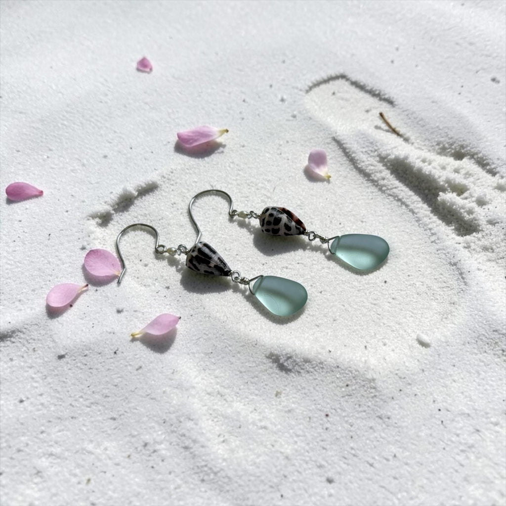 Ocean Muse Sea Glass Earrings