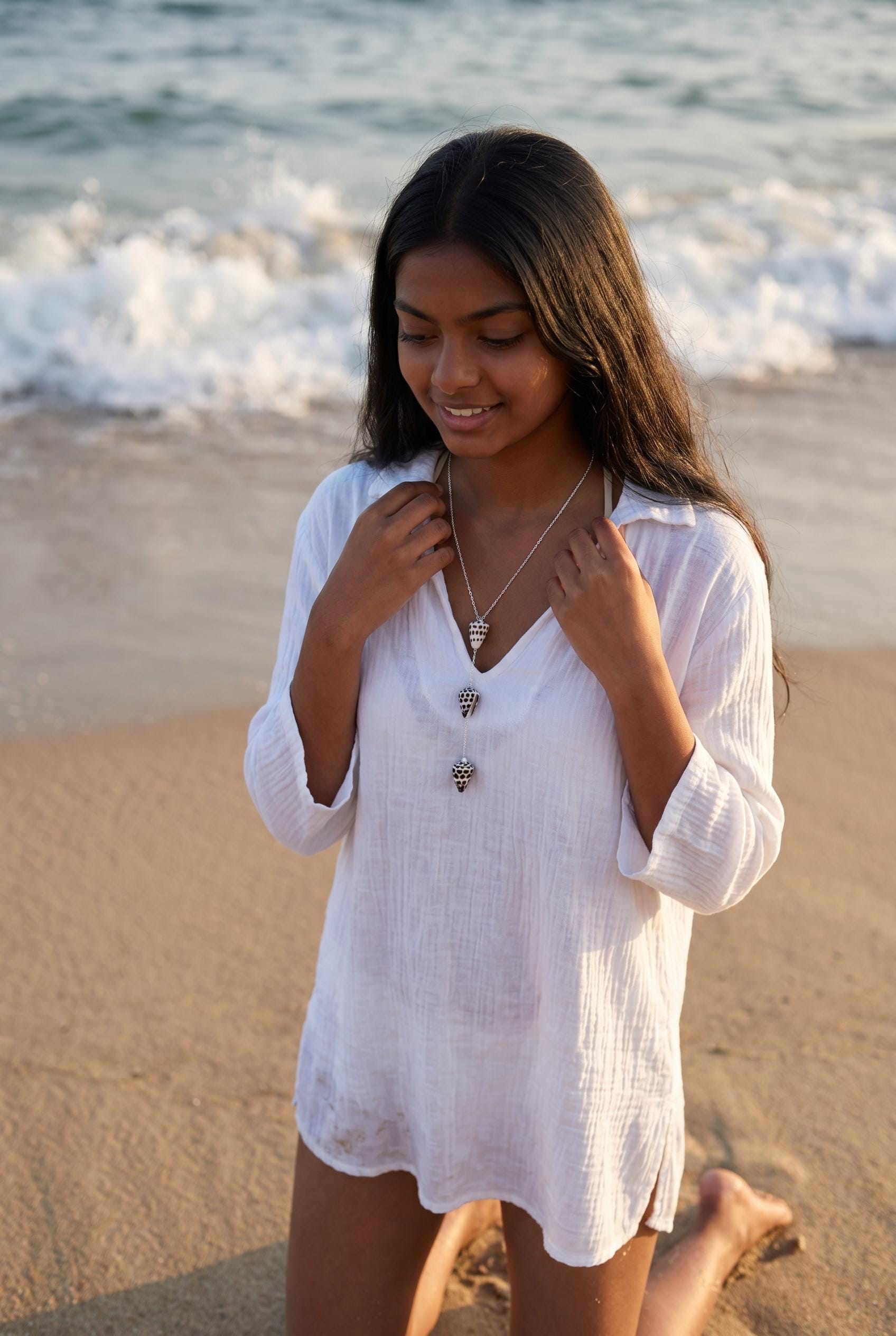 Siren’s Descent Hawaiian Cone Shell Necklace