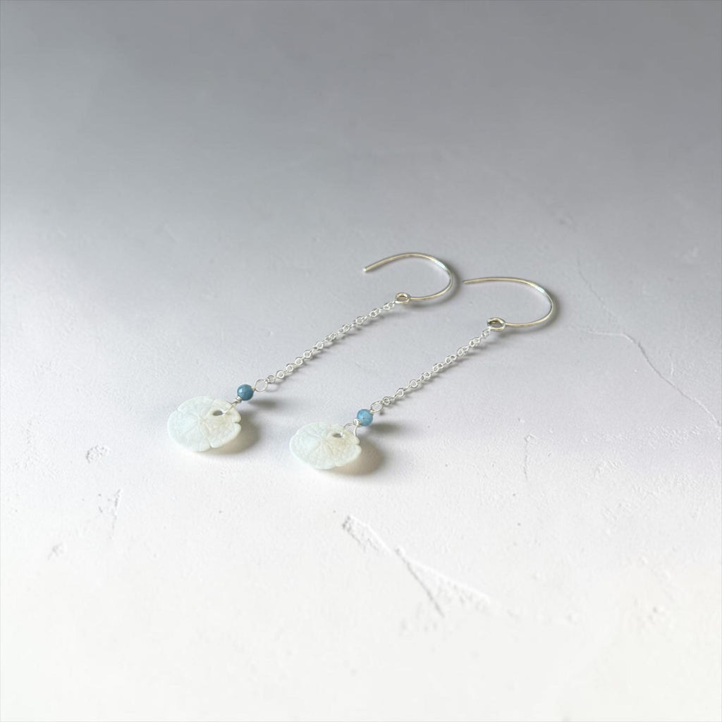 Seafoam Heirloom Sand Dollar Earrings
