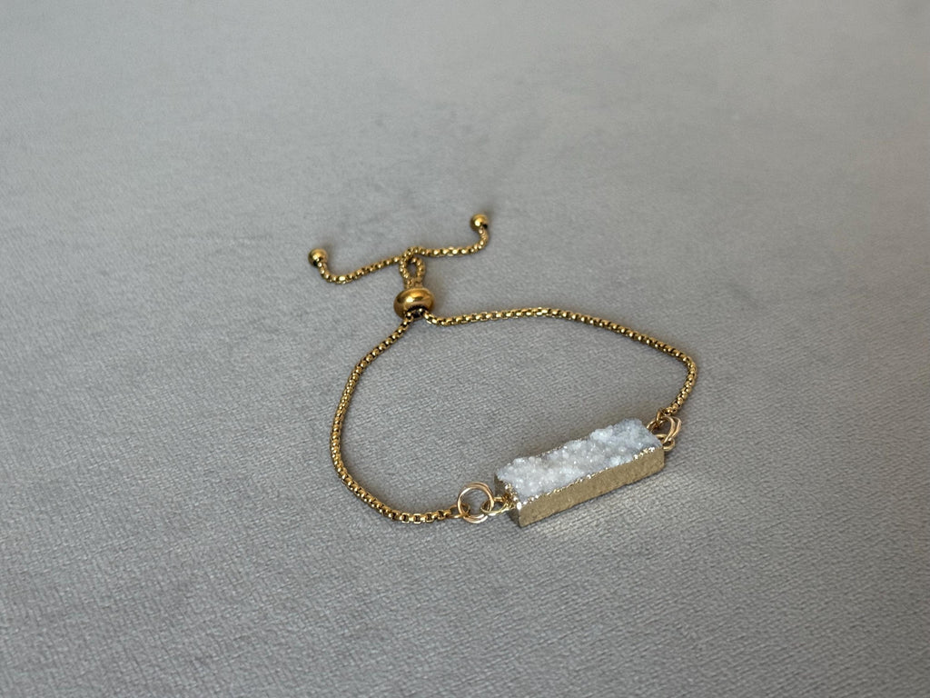 Celestial Frost Druzy Bracelet
