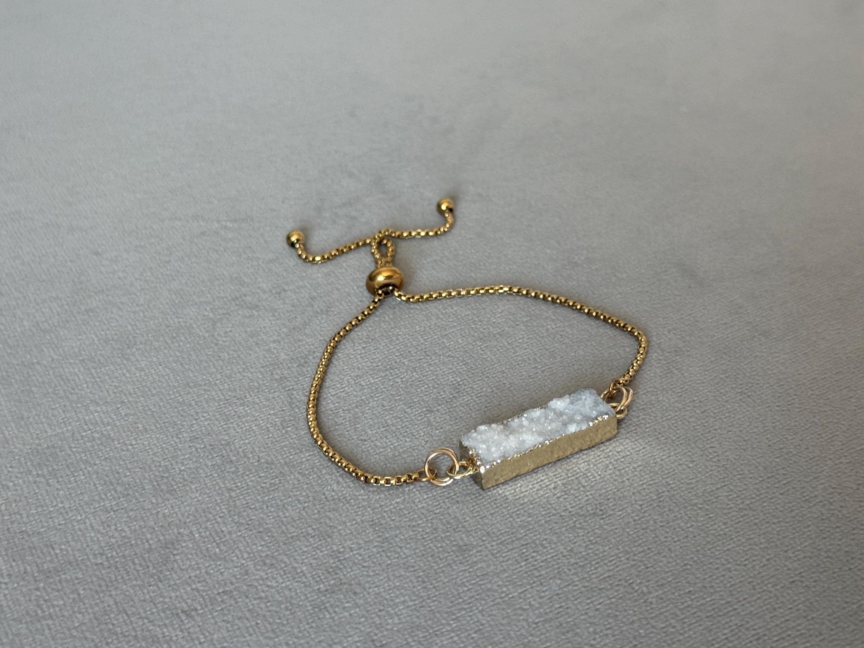 Celestial Frost Druzy Bracelet