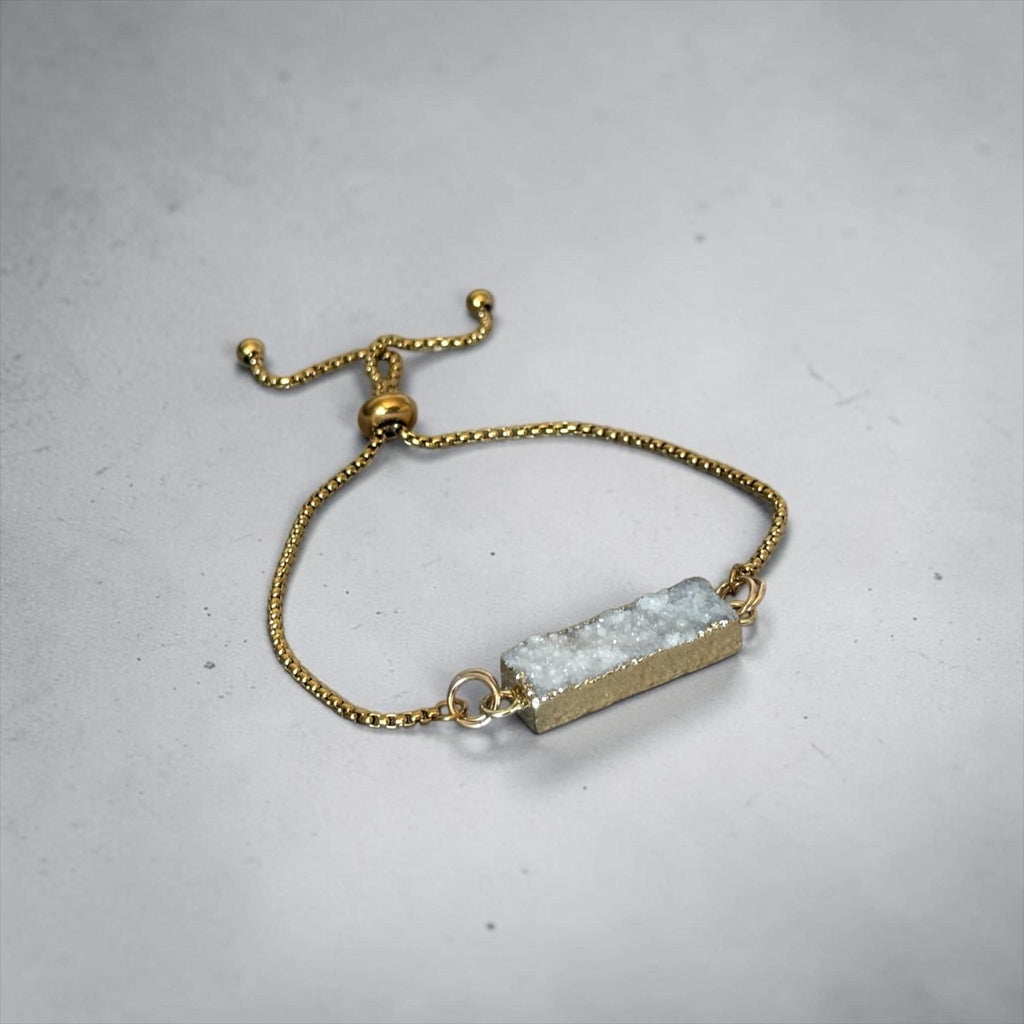 Celestial Frost Druzy Bracelet
