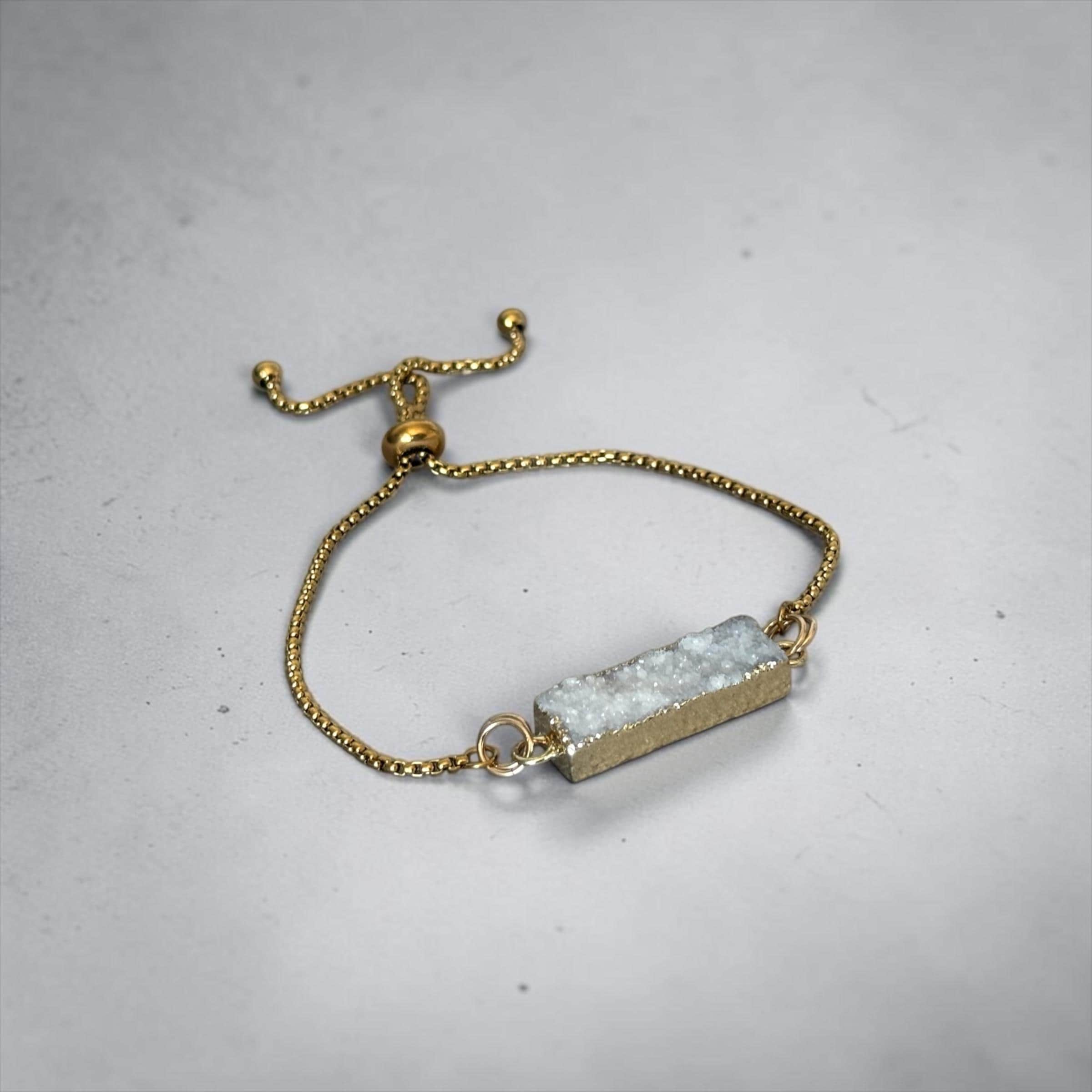 Celestial Frost Druzy Bracelet