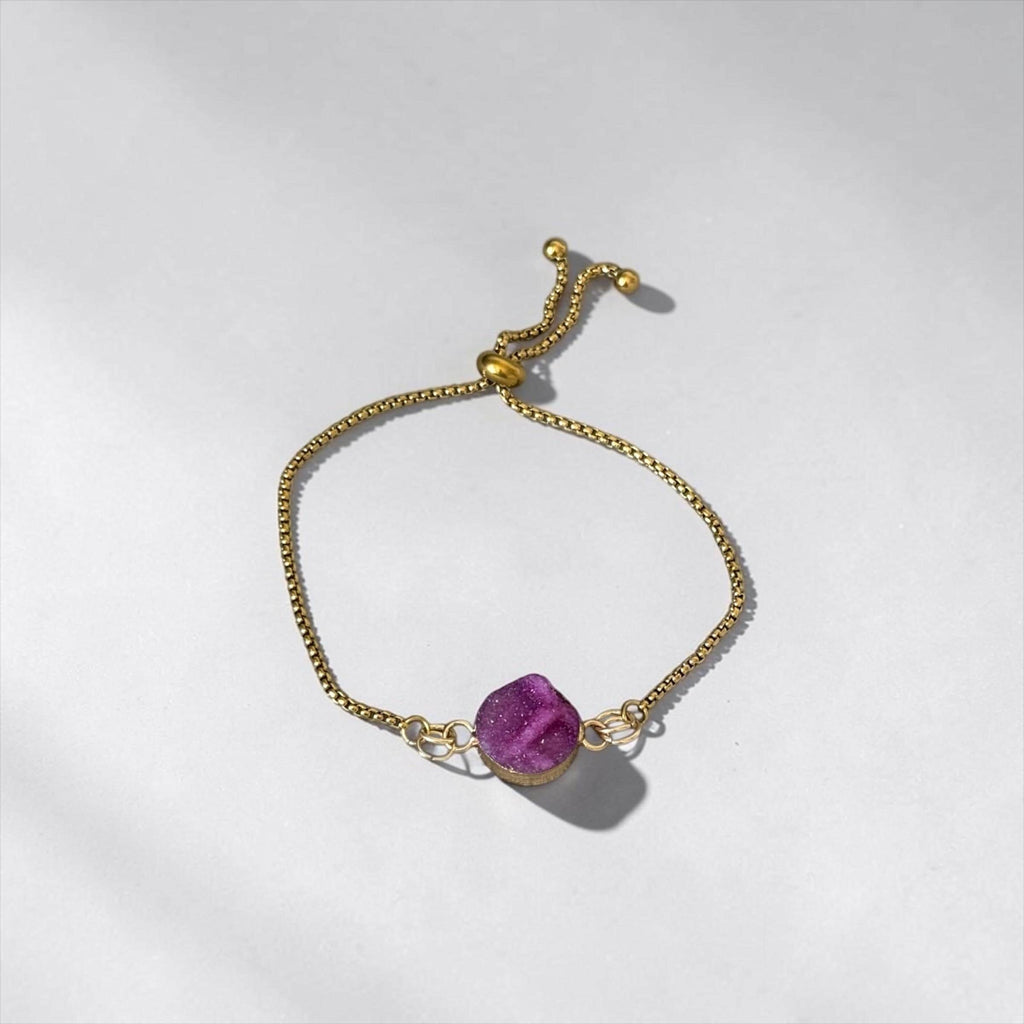 Crimson Eclipse Bolo Bracelet