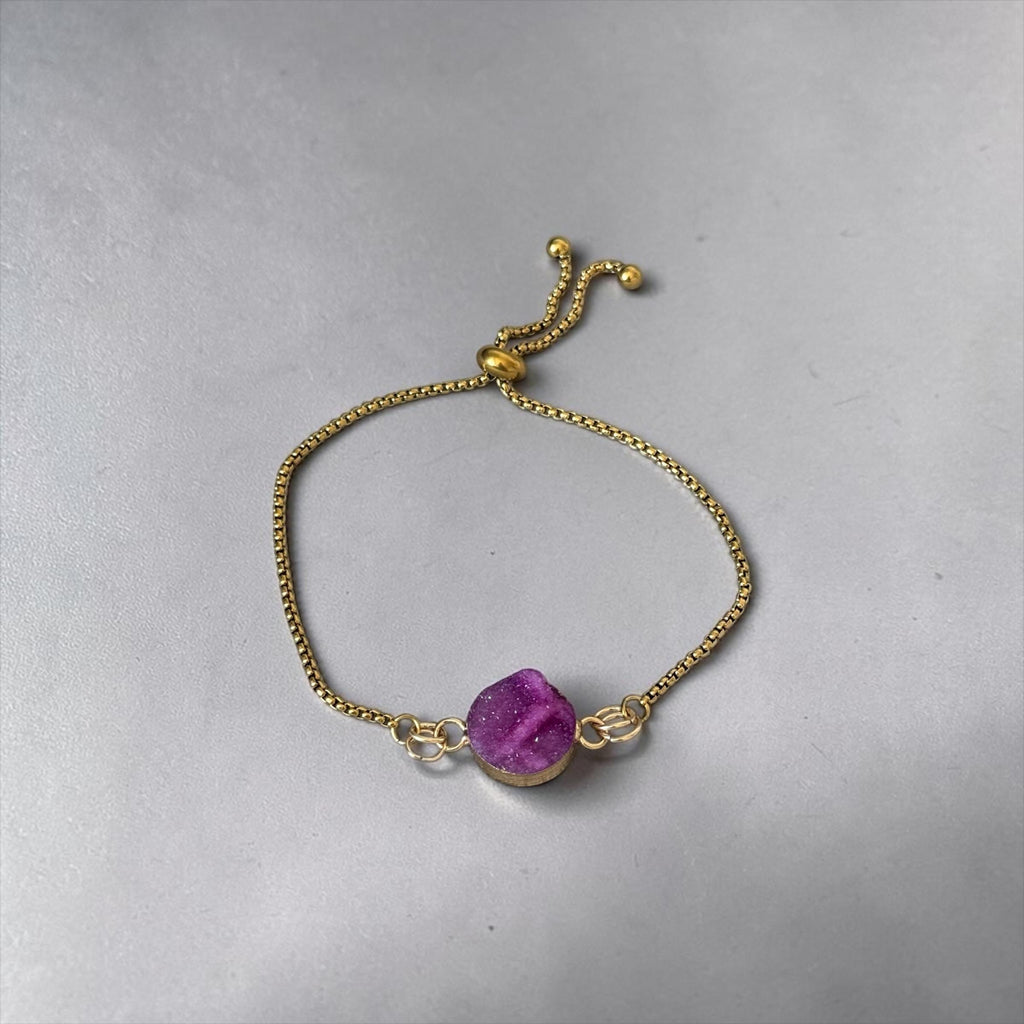 Crimson Eclipse Bolo Bracelet