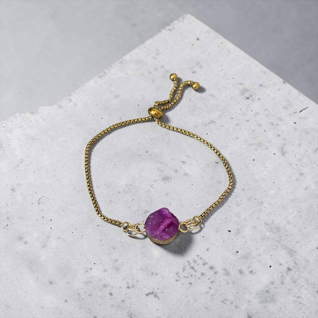 Crimson Eclipse Bolo Bracelet