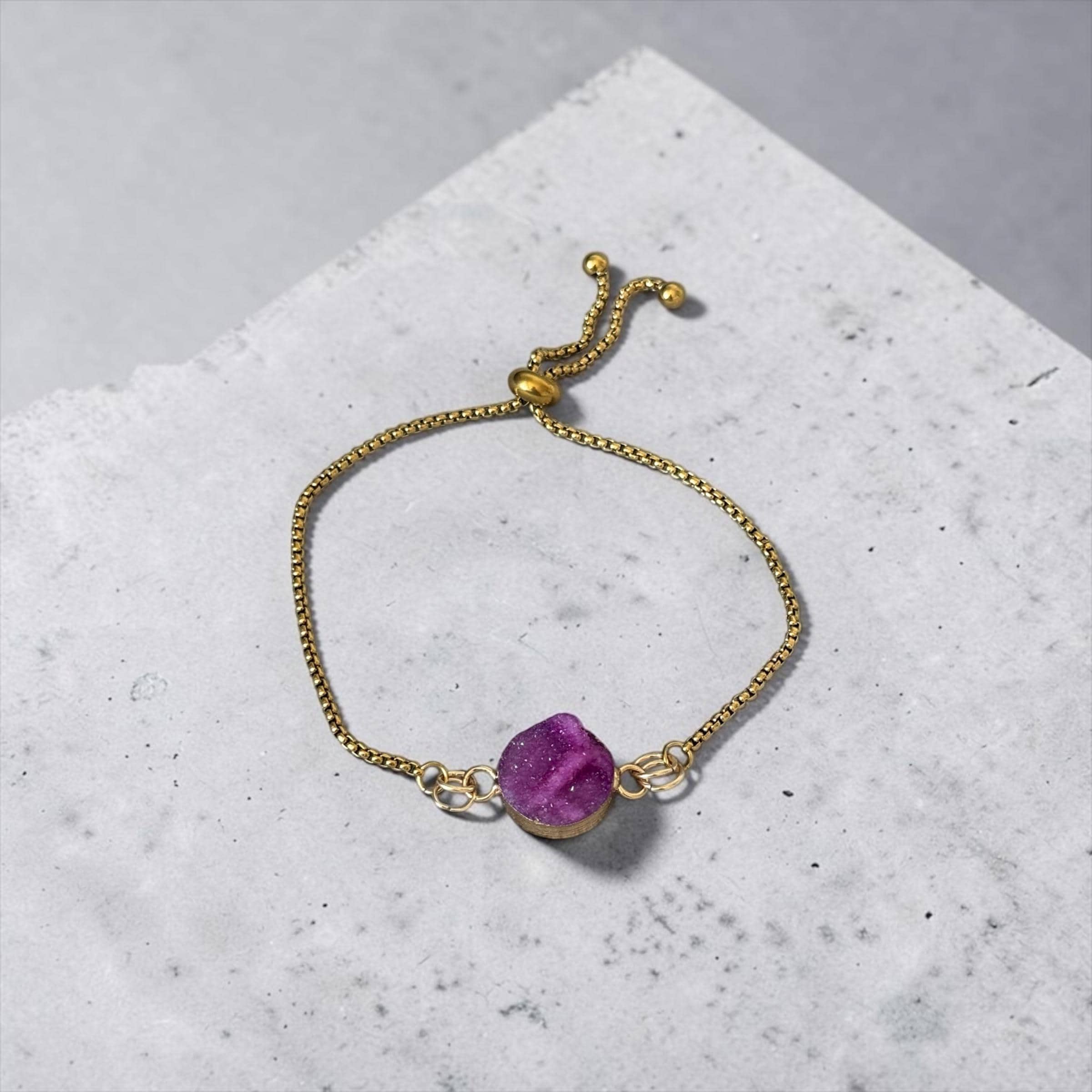 Crimson Eclipse Bolo Bracelet