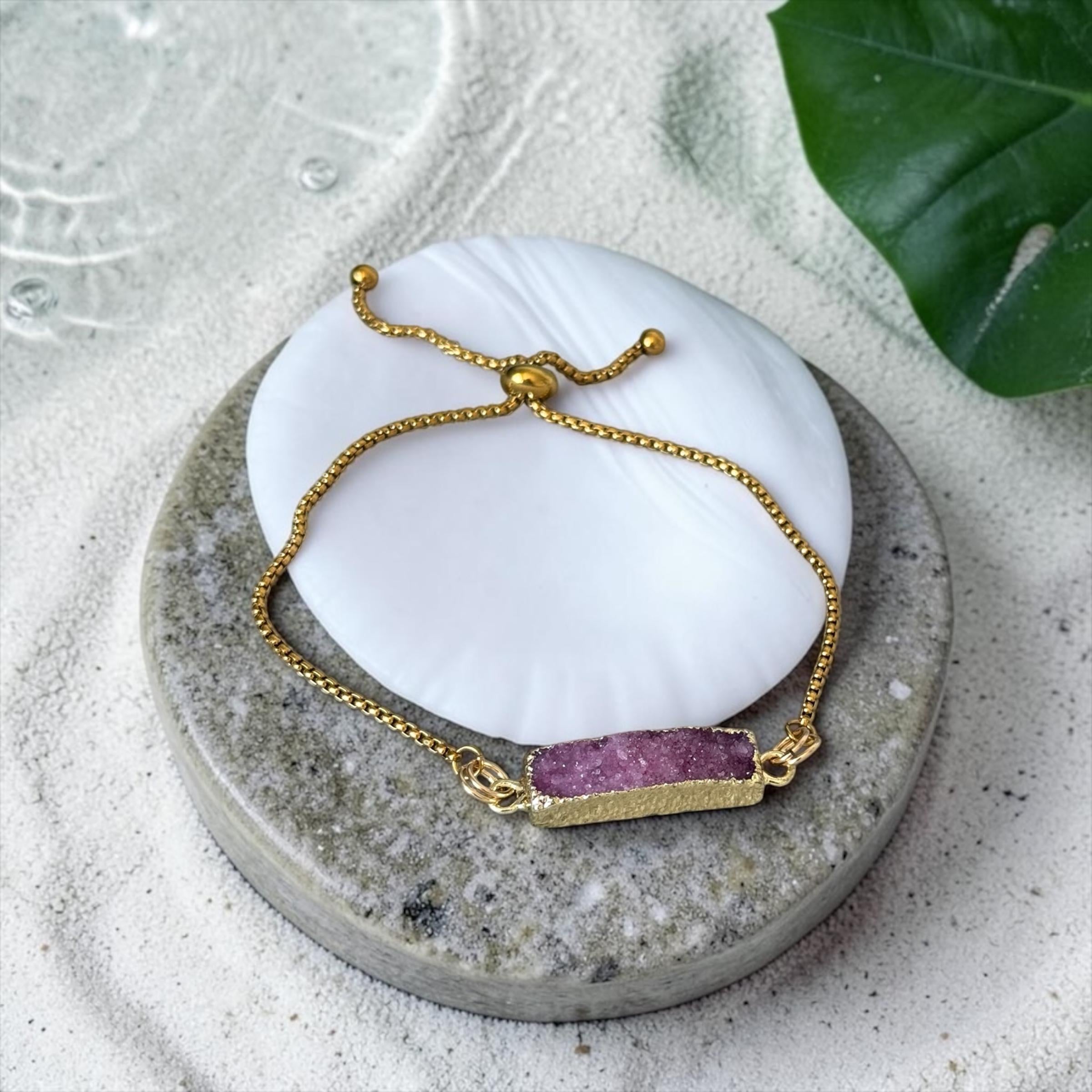 Bordeaux Eclipse Bolo Bracelet