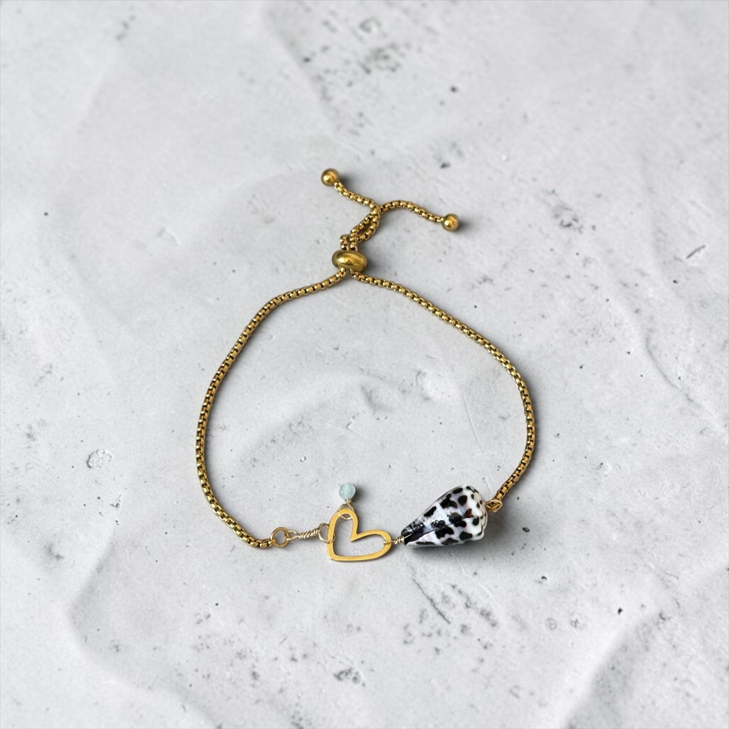 Pacific Heart Bolo Bracelet