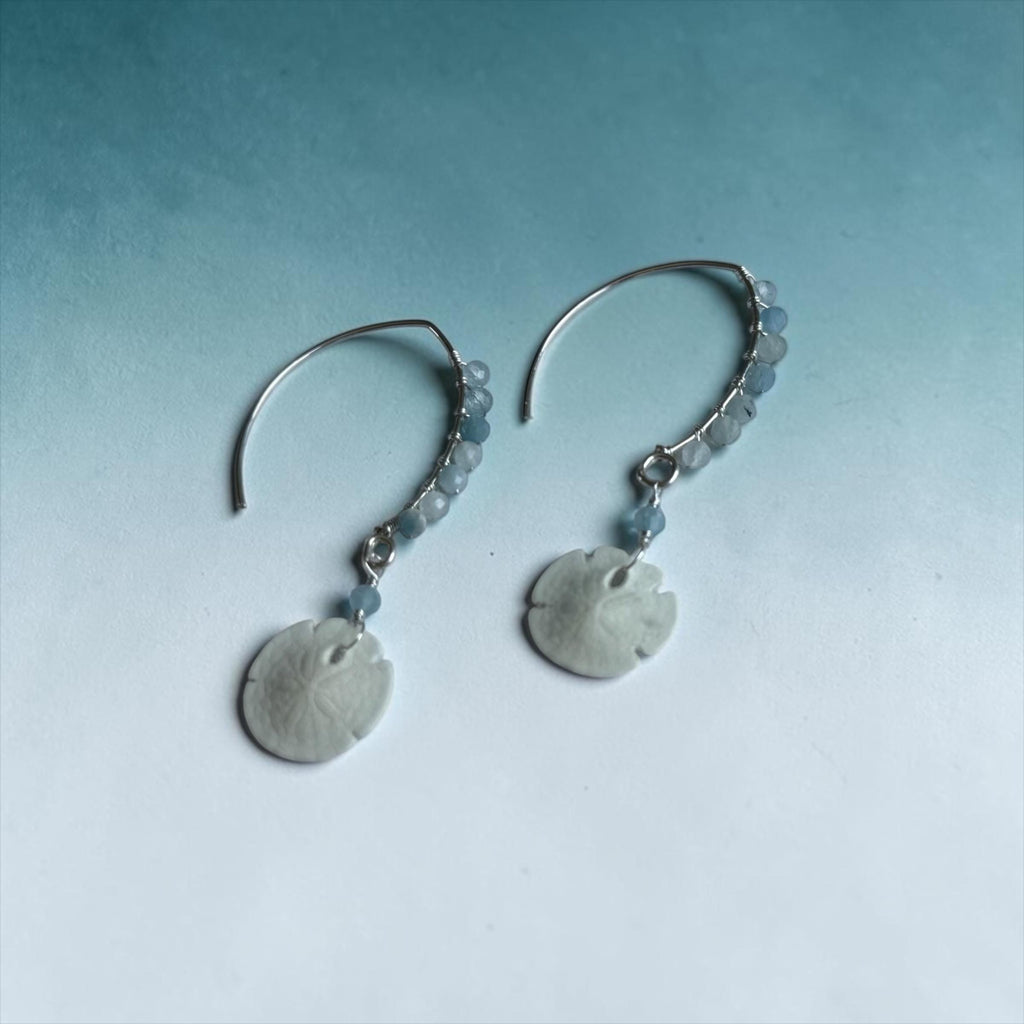 Tidebound Sand Dollar Earrings