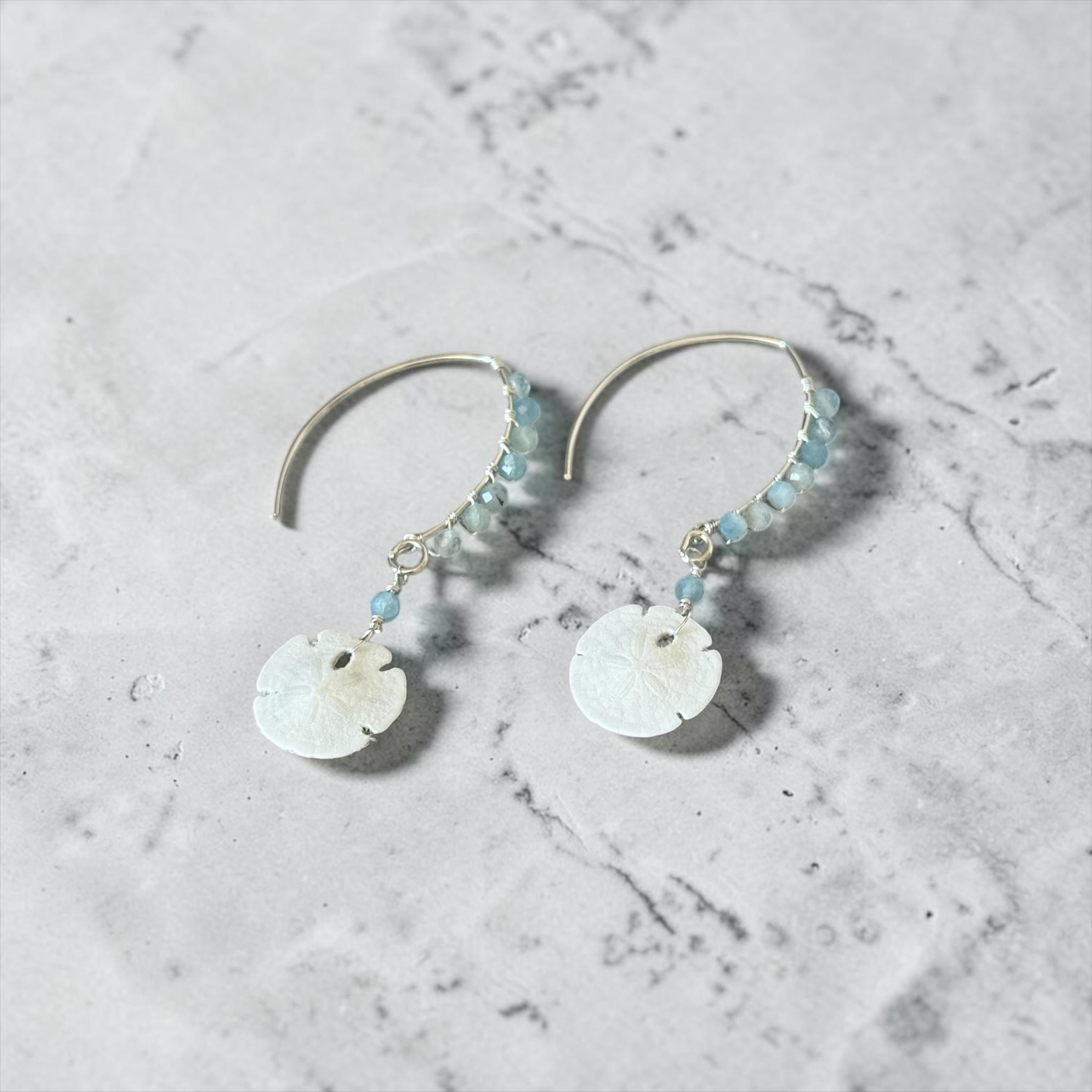 Tidebound Sand Dollar Earrings