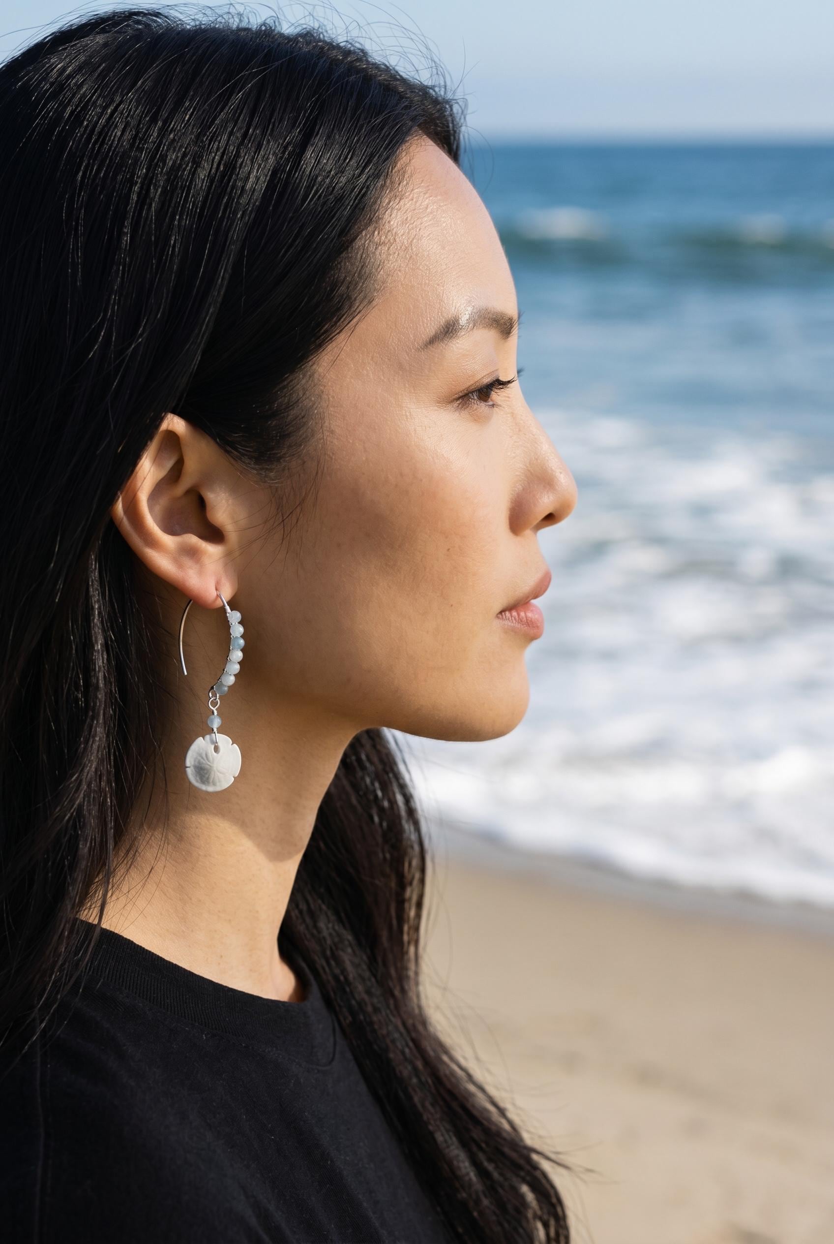 Tidebound Sand Dollar Earrings