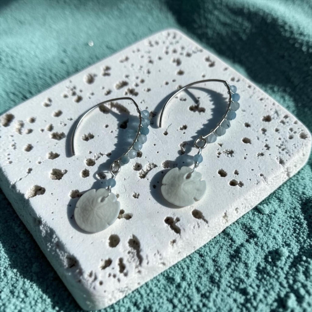 Tidebound Sand Dollar Earrings