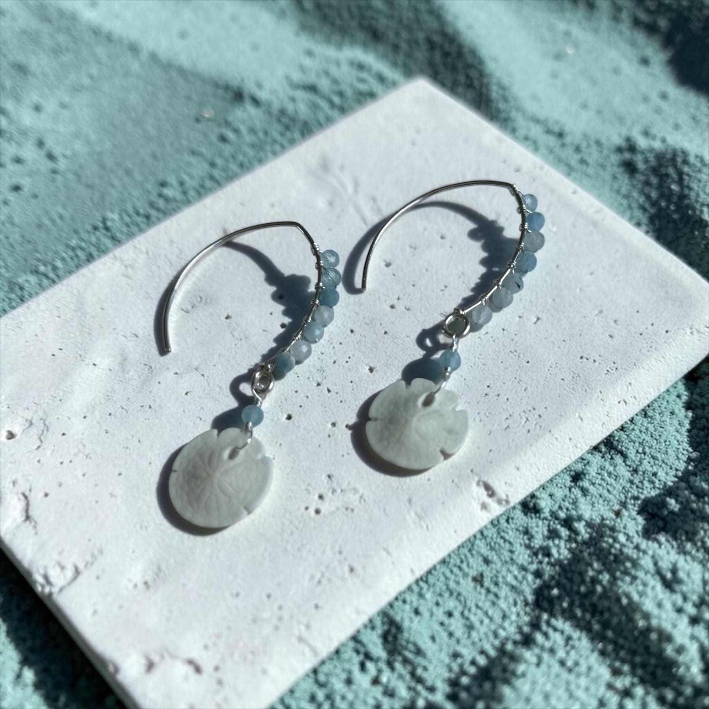 Tidebound Sand Dollar Earrings