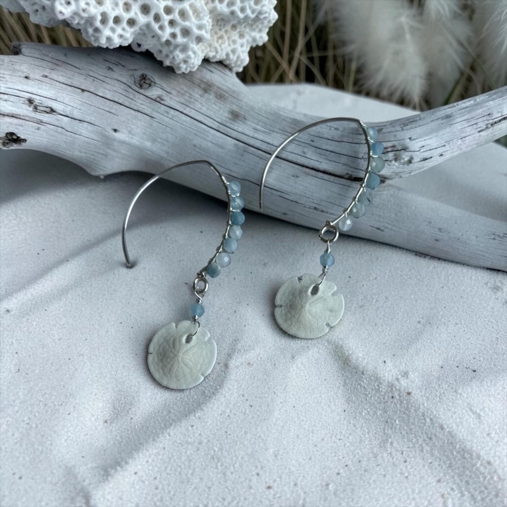 Tidebound Sand Dollar Earrings