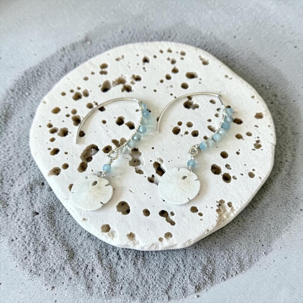 Tidebound Sand Dollar Earrings