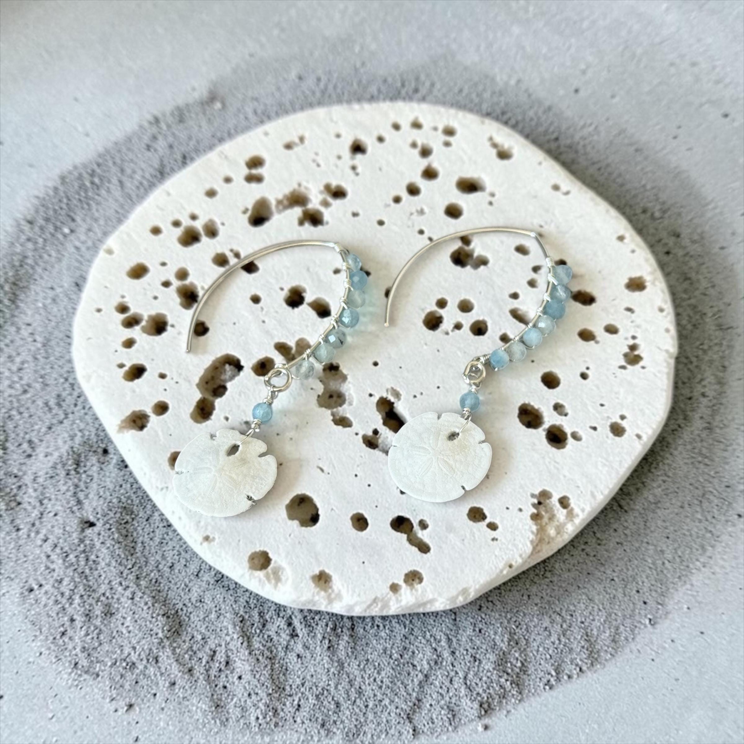 Tidebound Sand Dollar Earrings
