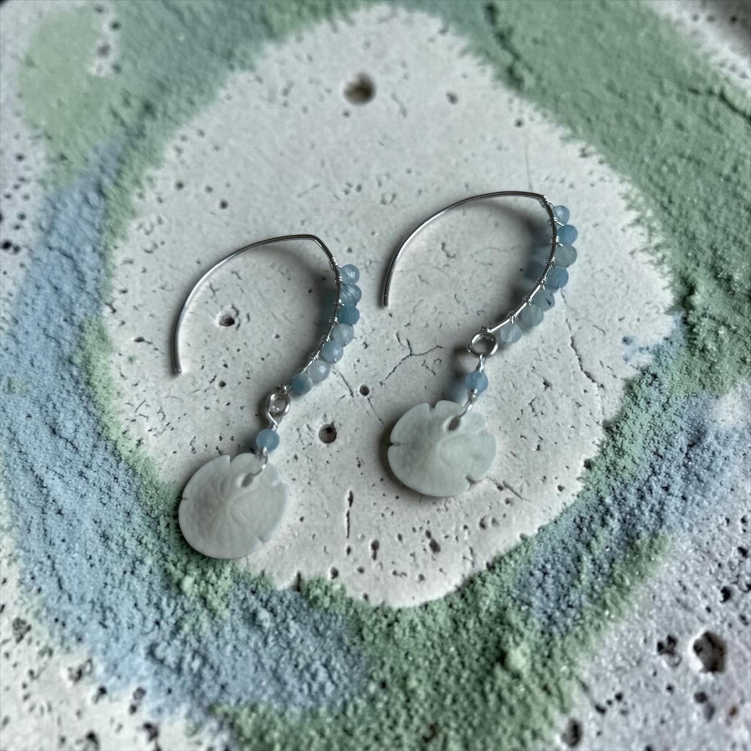 Tidebound Sand Dollar Earrings