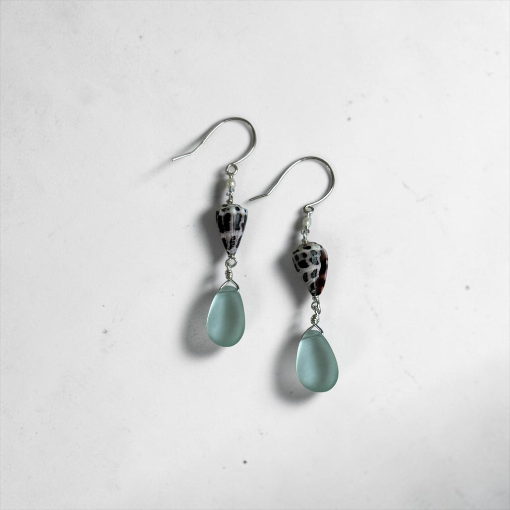 Ocean Muse Sea Glass Earrings