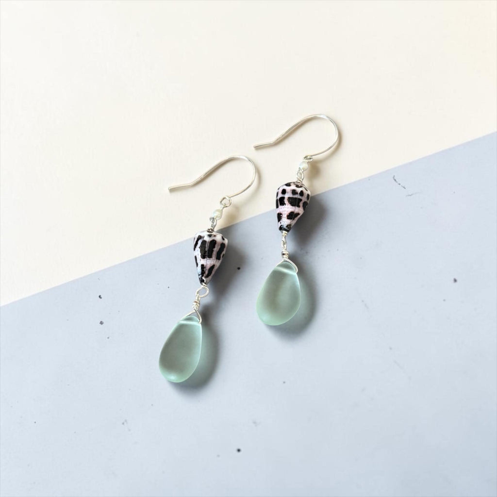 Ocean Muse Sea Glass Earrings