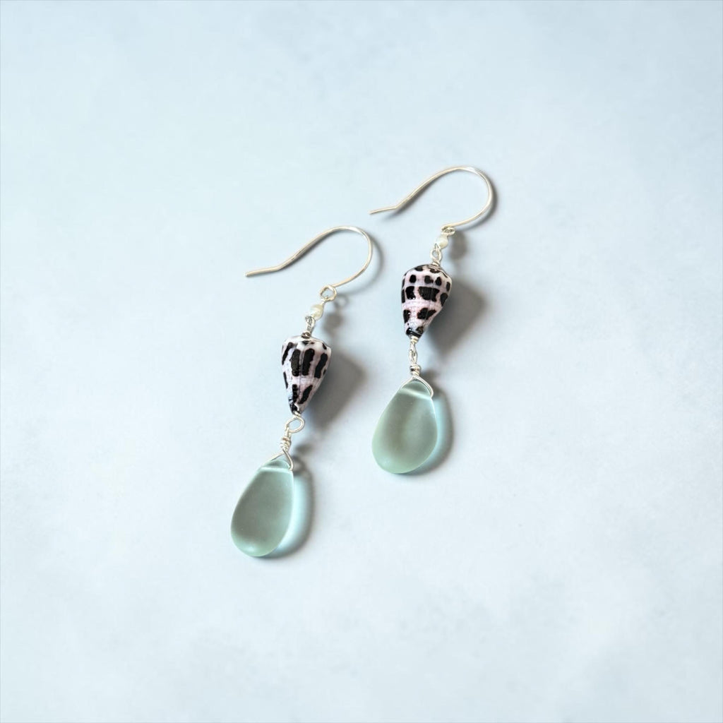 Ocean Muse Sea Glass Earrings