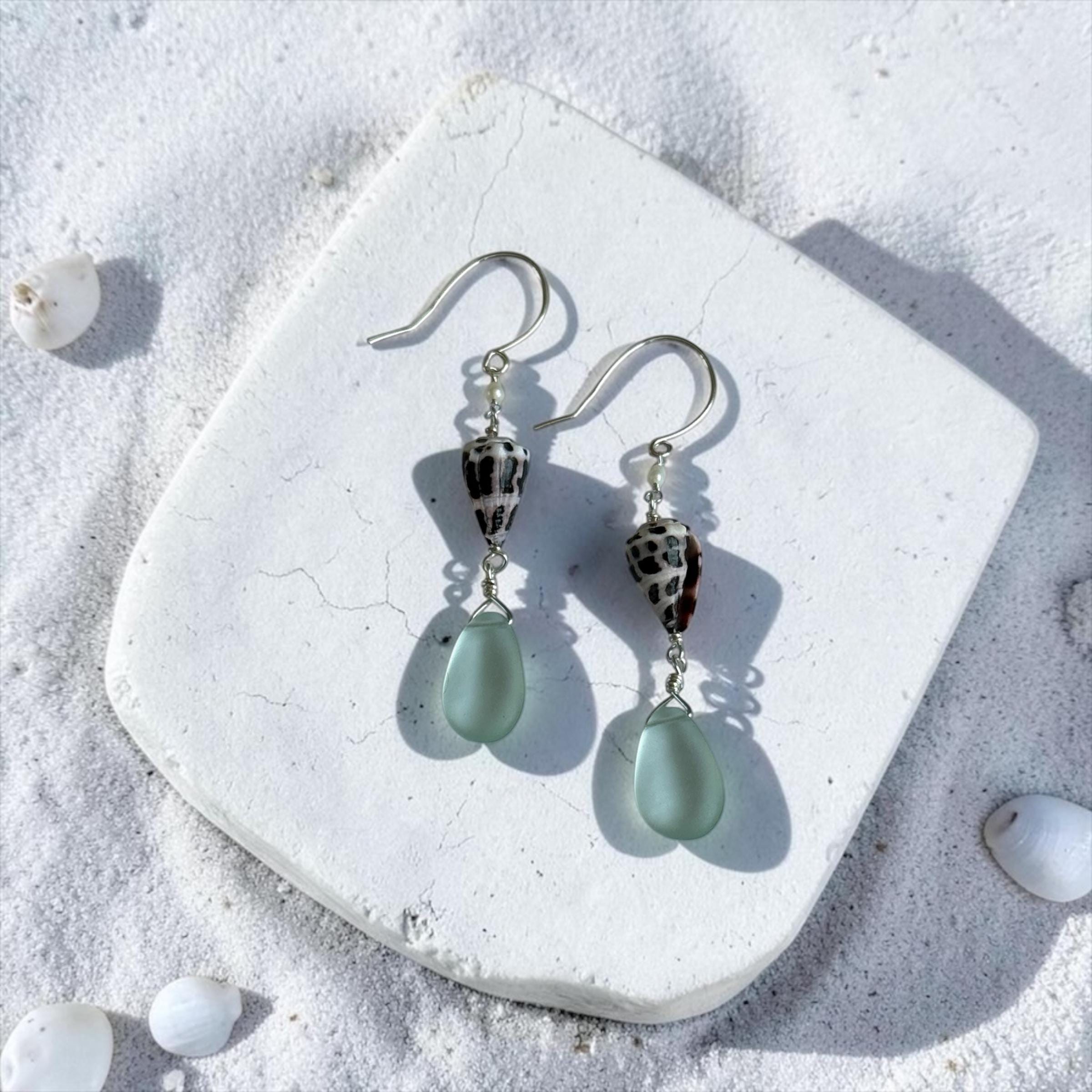 Ocean Muse Sea Glass Earrings