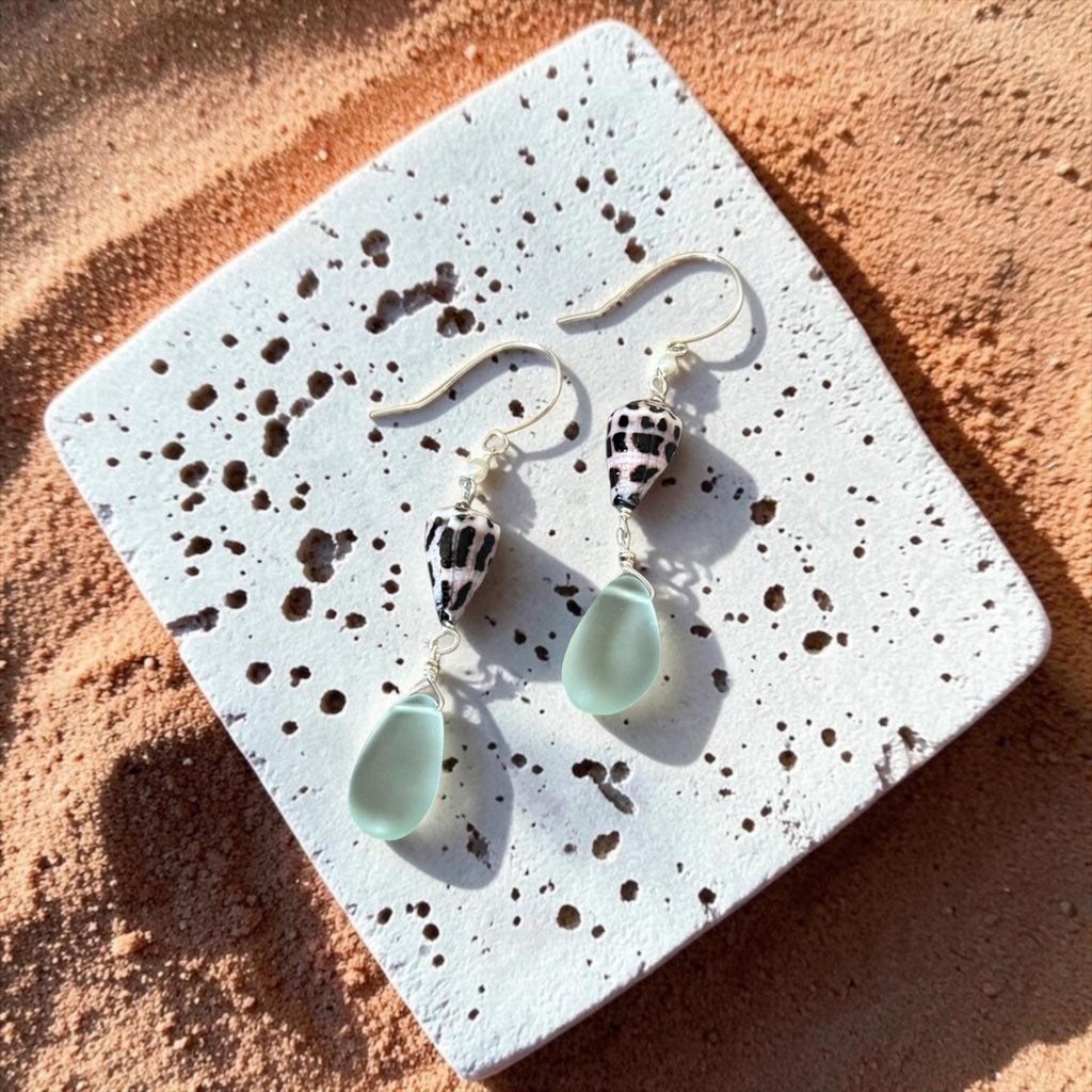 Ocean Muse Sea Glass Earrings