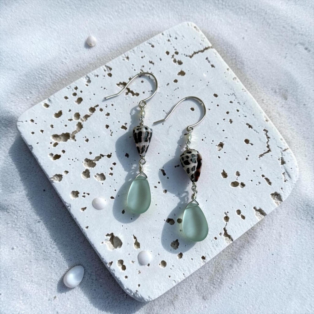 Ocean Muse Sea Glass Earrings