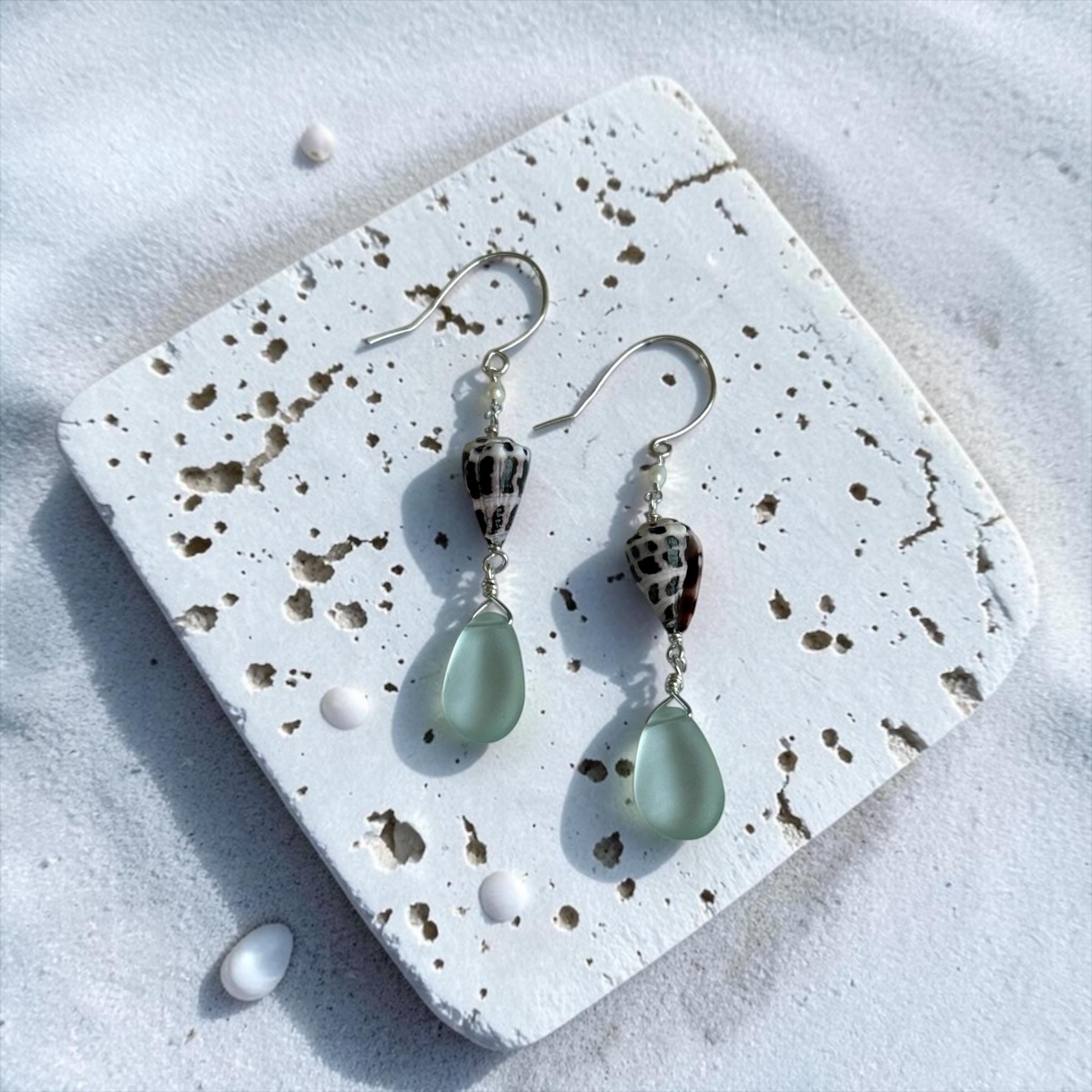 Ocean Muse Sea Glass Earrings