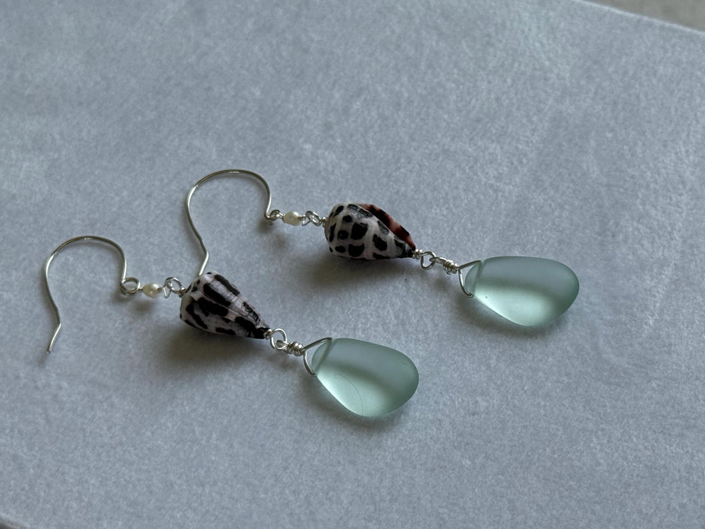 Ocean Muse Sea Glass Earrings