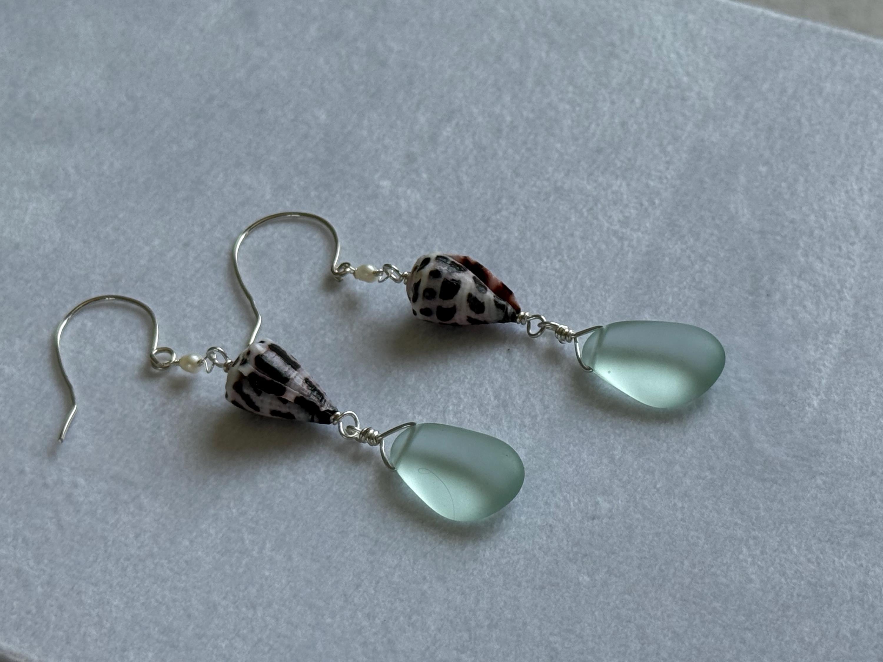 Ocean Muse Sea Glass Earrings