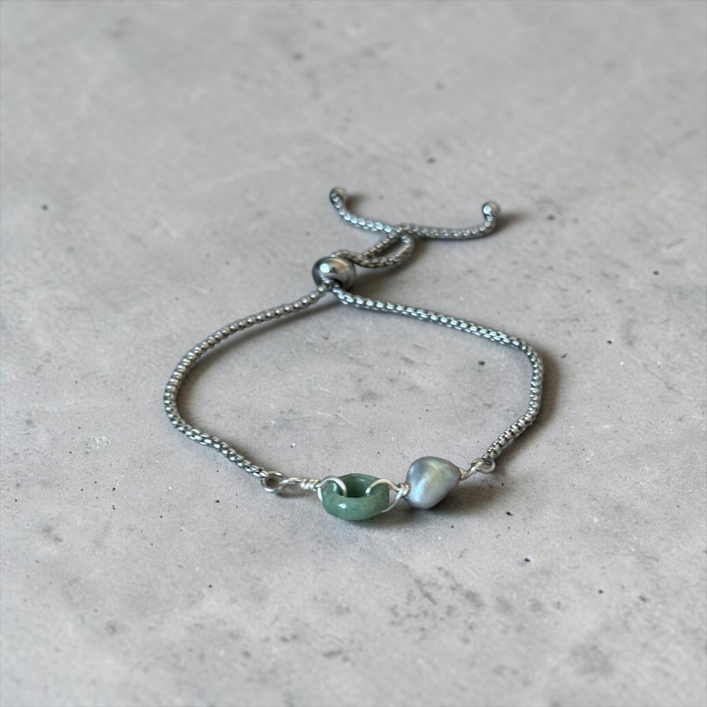 Jade After Dark Bolo Bracelet