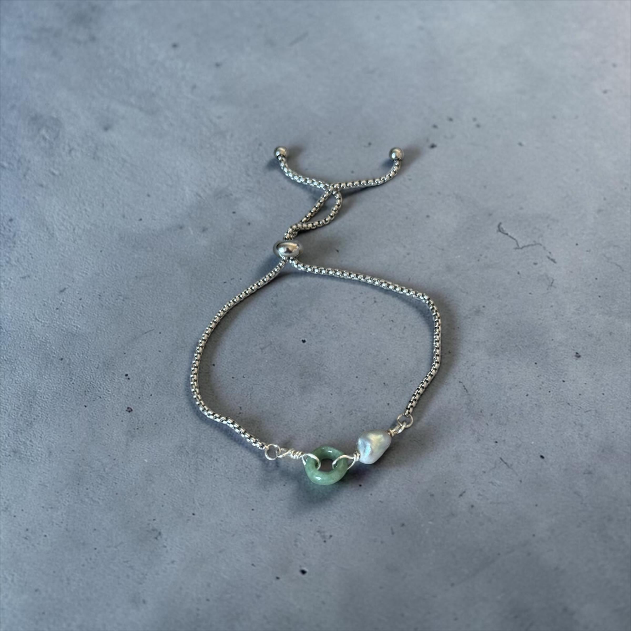 Jade After Dark Bolo Bracelet