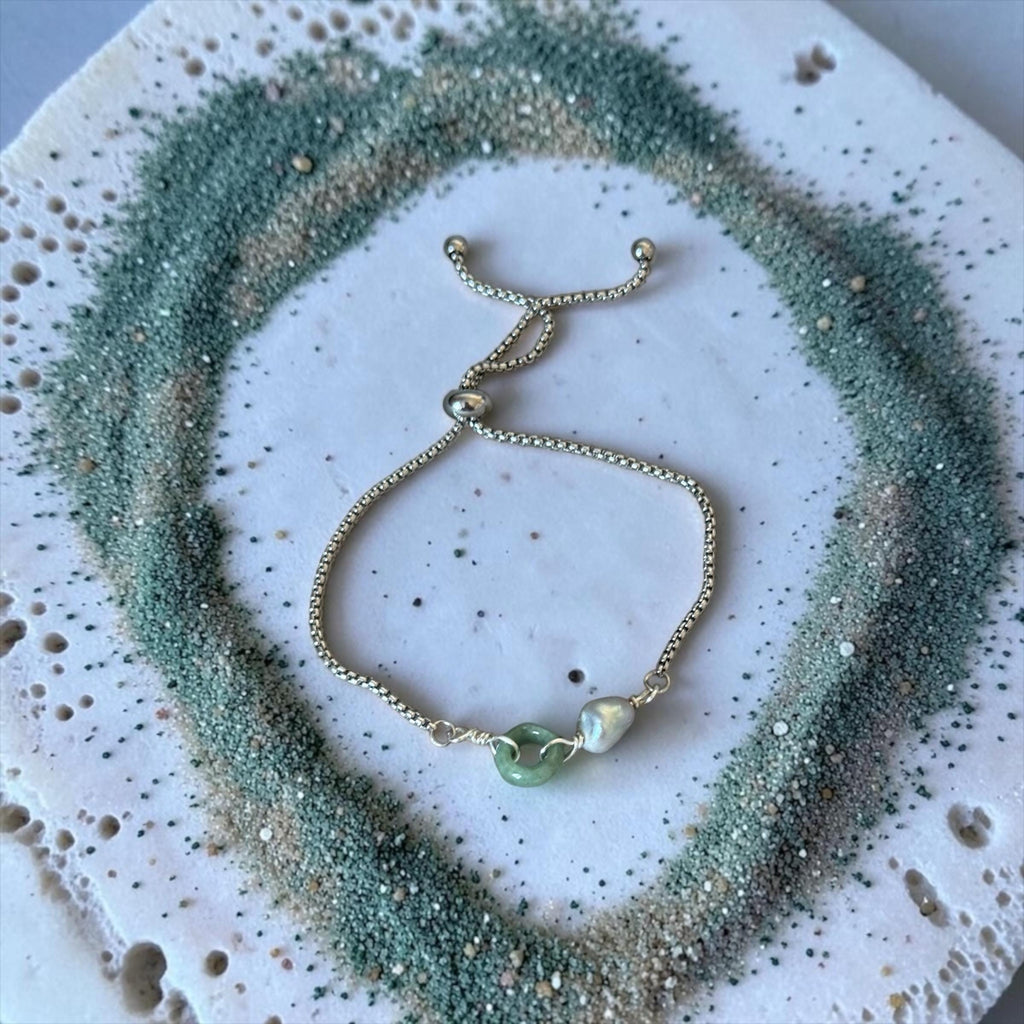 Jade After Dark Bolo Bracelet