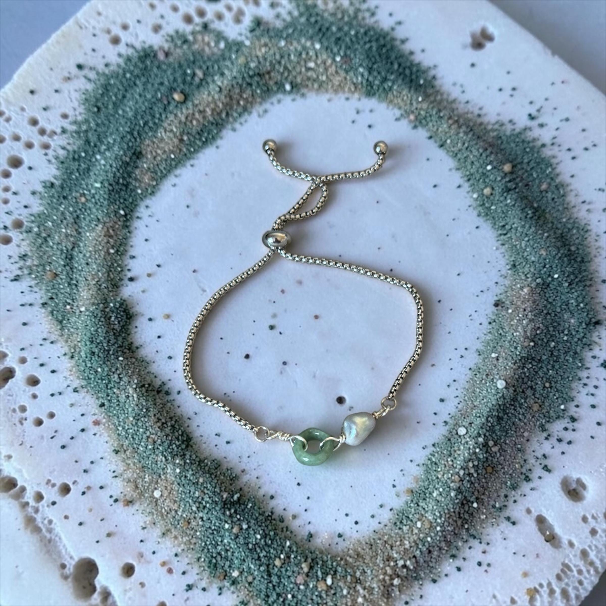 Jade After Dark Bolo Bracelet