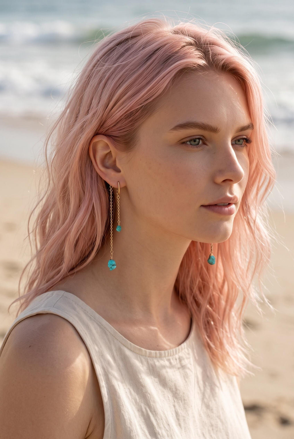 Turquoise Drip Earrings