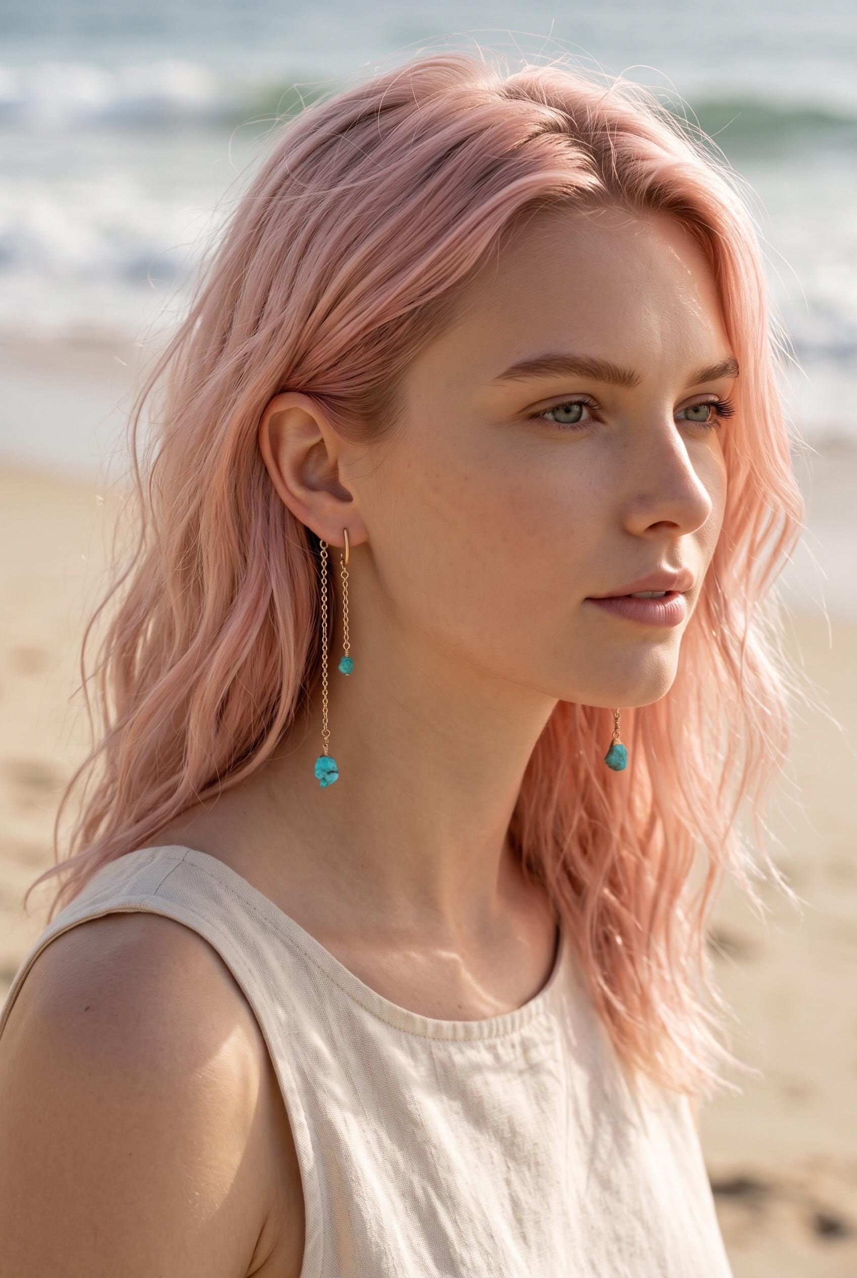 Turquoise Drip Earrings